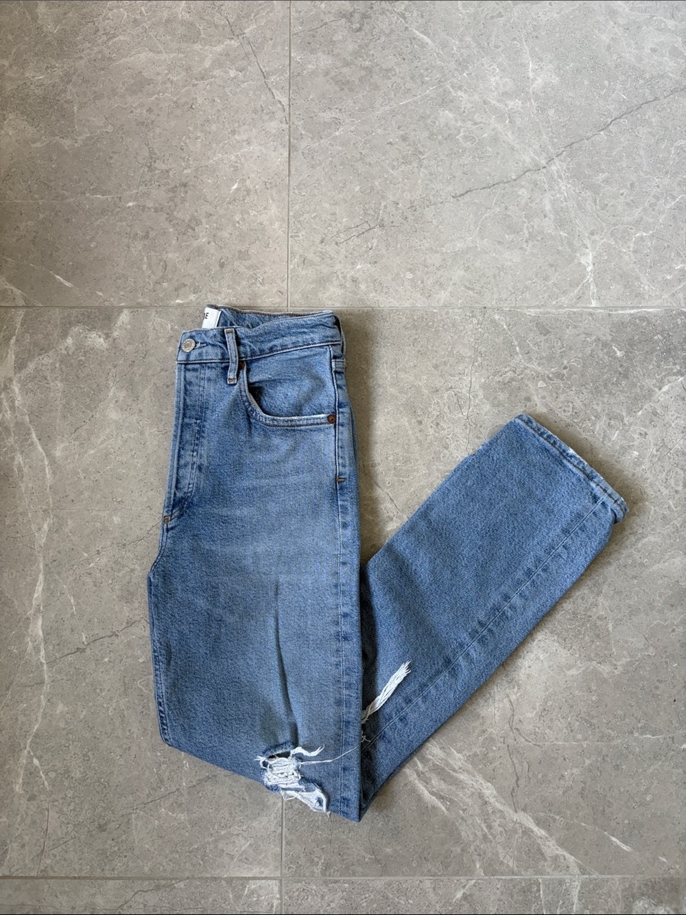 Distressed Agolde jeans